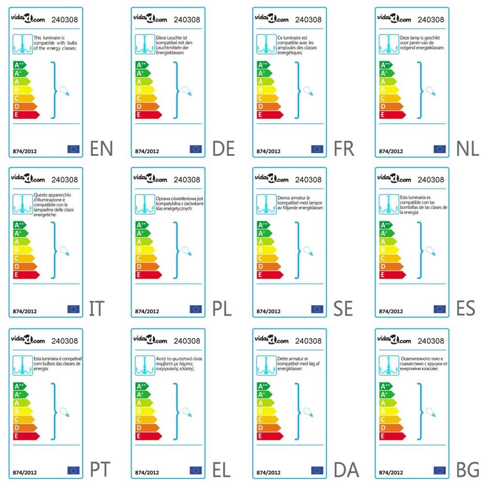 Lampadario In Plastica A Cristalli Artificiali Nero 5 Luci - Foto 10