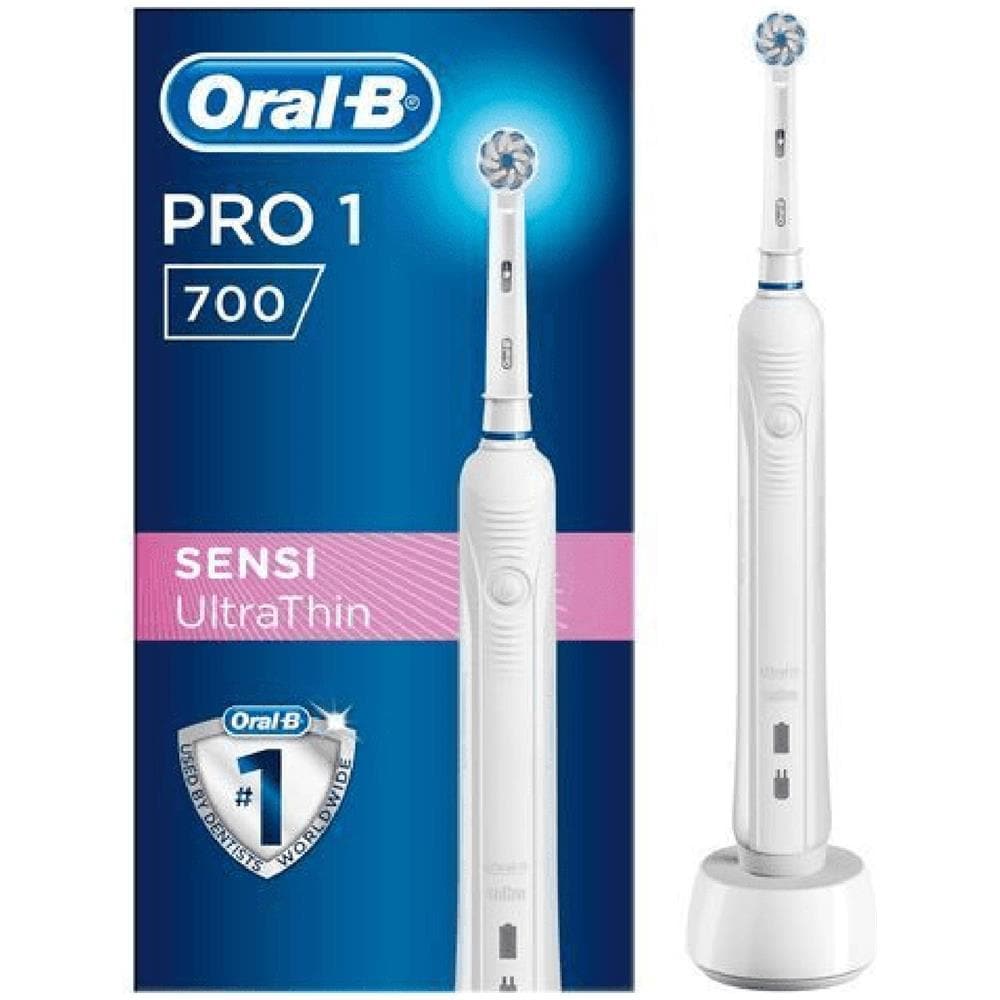 Oral-b Pro 700 Sensi Ultrathin Adulto Spazzolino Rotante-oscillante Blu, Bianco - Foto 8