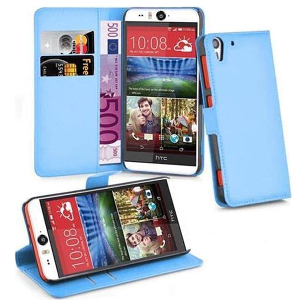 Custodia Compatibile Con Htc Desire Eye In Pastello Blu - Coperchio Protettiva Con Chiusura Magnetica, Funzione Stand E Tasca Per Le Carte - Foto 1