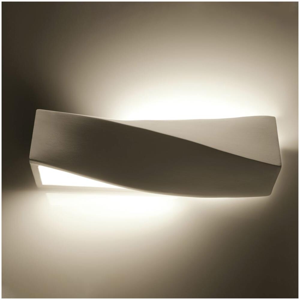 Novità! Applique Bianco Per Salotto - In Ceramica (può Essere Dipinto) - Sollux Sigma Sl. 0003 Lampada A Muro, Stile Classico, A Luce Singola Led E-27 *** Lampade - I Prezzi Più Bassi Su Amazon! - Foto 17