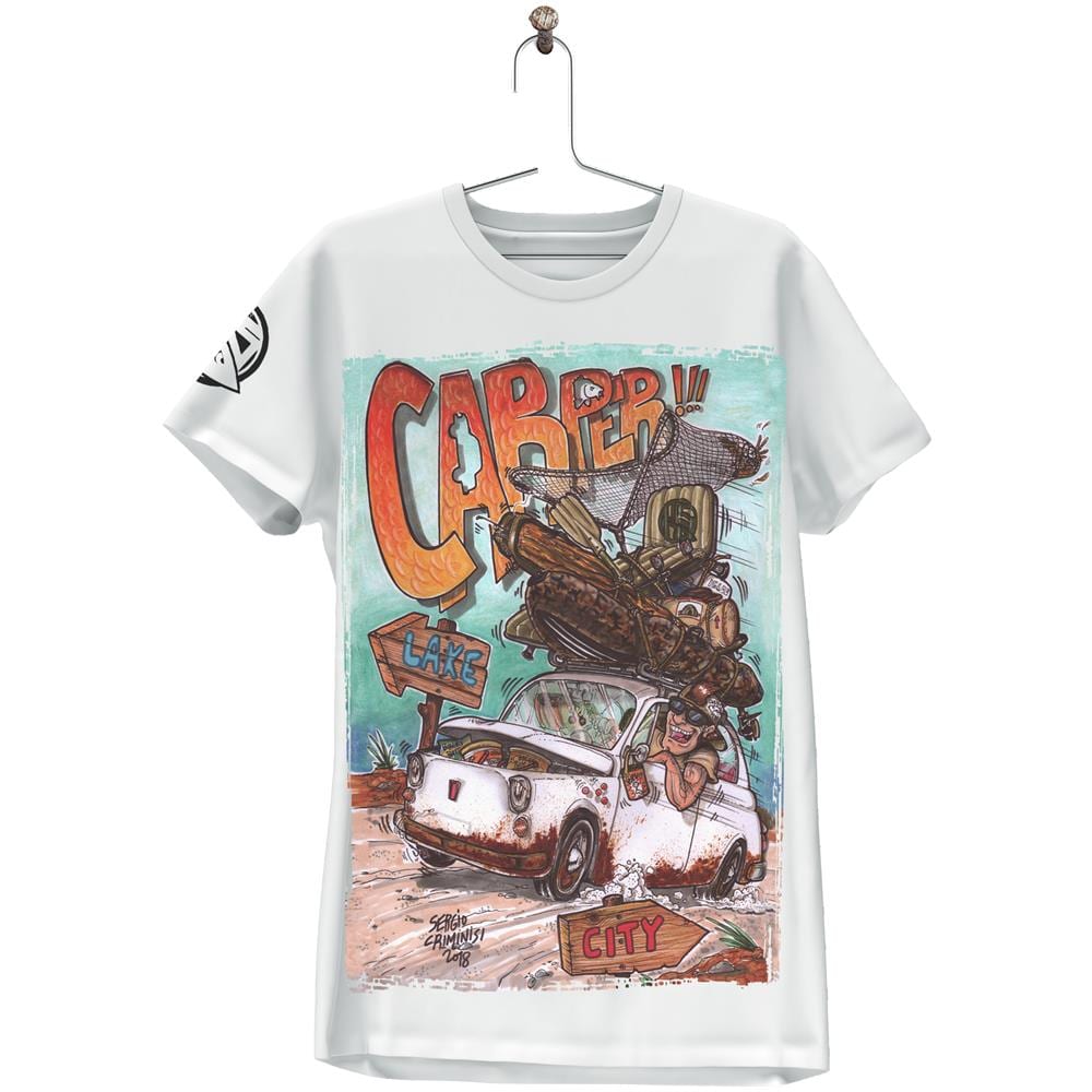 T-shirt Carper, M, Bianco, Maglietta Per Carpa Pescatori 010.001.502 - Foto 2