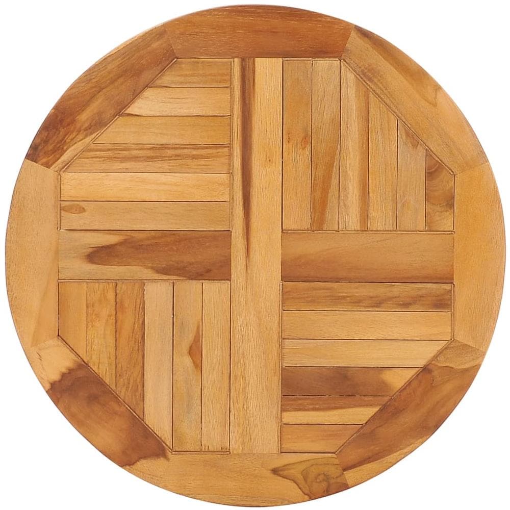 Vassoio Girevole da Tavola in Legno Massello di Teak - Foto 1
