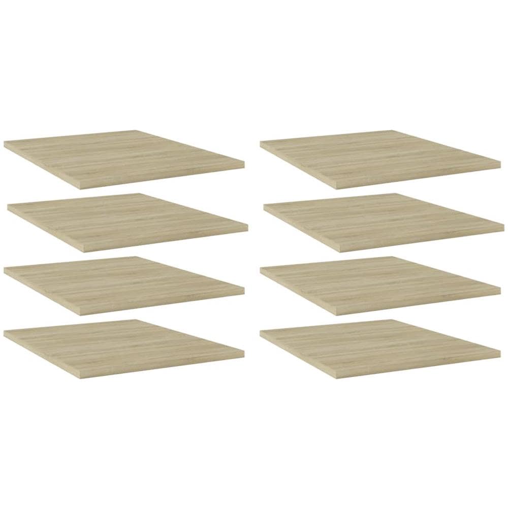 Ripiani per Libreria 8pz Rovere Sonoma 40x50x1,5cm Multistrato - Foto 1