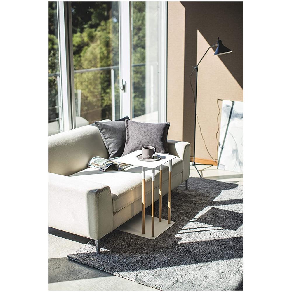 Yamazaki 4803 Tavolo Basso Acciaio Taglia Unica Bianco - Foto 5