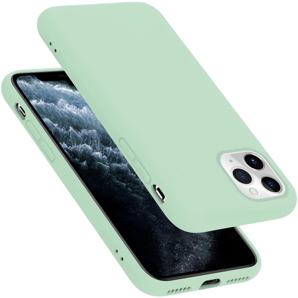 Custodia Compatibile Con Apple Iphone 11 Pro In Liquid Verde Chiaro - Coperchio Protettivo In Silicone Tpu Flessibile - Foto 1