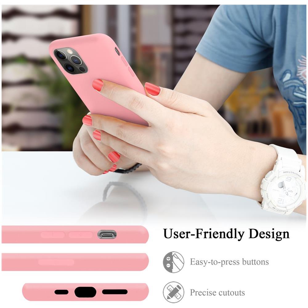 Custodia Compatibile Con Apple Iphone 12 / Iphone 12 Pro (6,1"" Zoll) In Liquid Rosa - Coperchio Protettivo In Silicone Tpu Flessibile - Foto 8