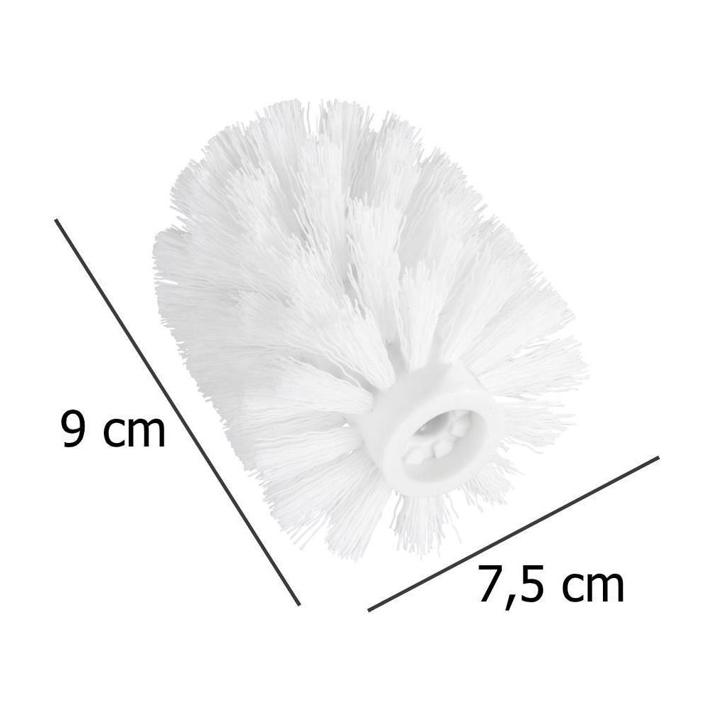 Punta Per Spazzola Igienica Di Ricambio, 7,5 Cm, Colore Bianco - Foto 4