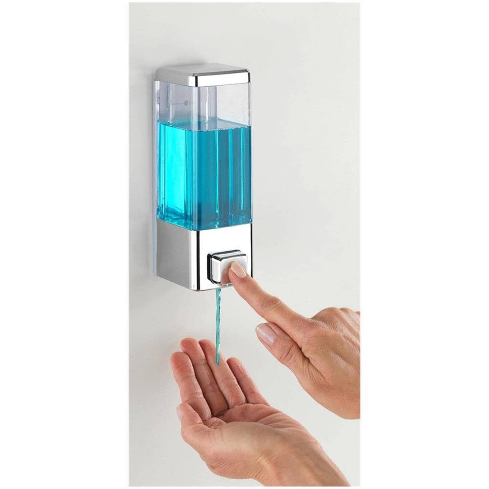 Istres Dispenser Per Sapone E Liquido Disinfezione, Argento, 320 Ml, Wenko - Foto 2