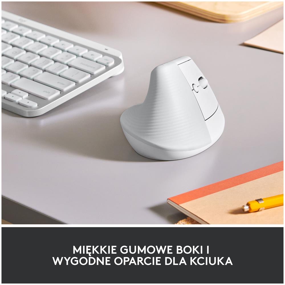Mouse Verticale Lift Ergonomic Ottico 4 Tasti 4000 DPI Colore Bianco - Foto 2