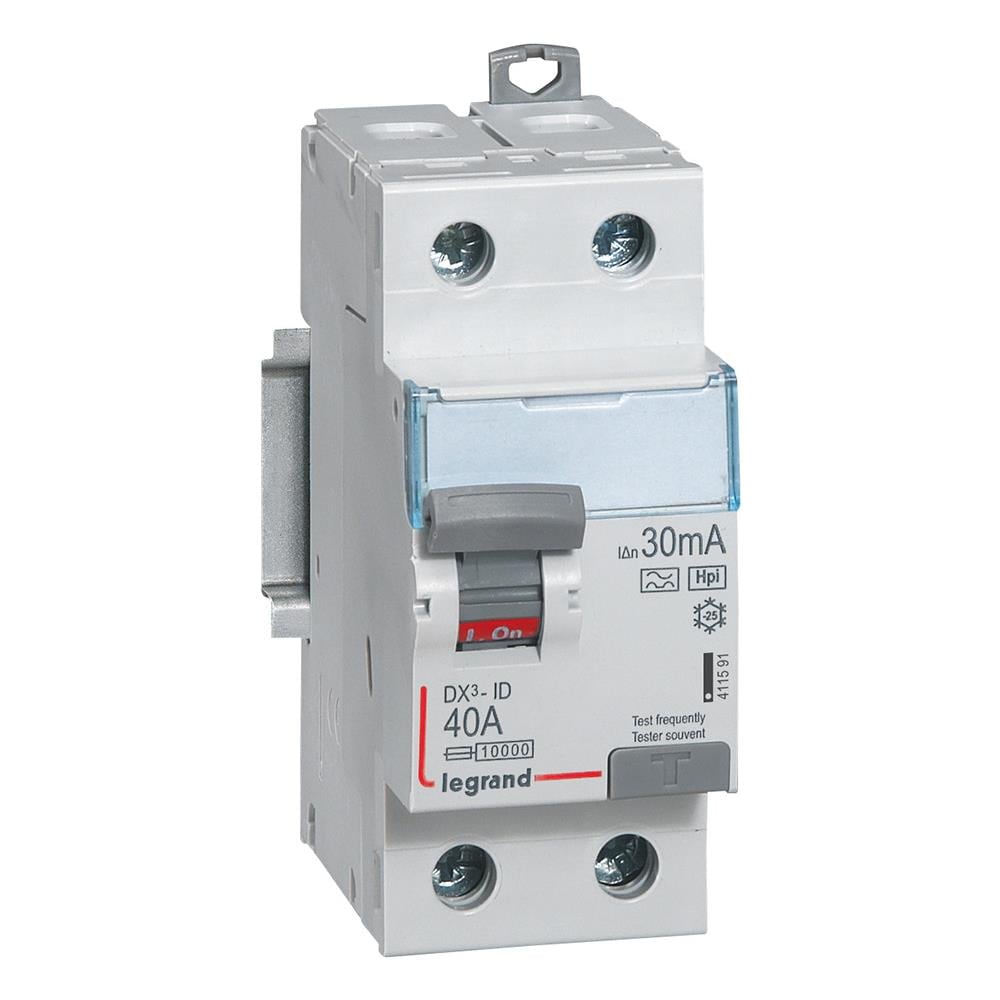 Interruttore Differenziale Industriale Superimmunizzato 2p 30ma 40a 10ka Classe Ac Dx³ Hpi 411591 Legrand - Foto 2