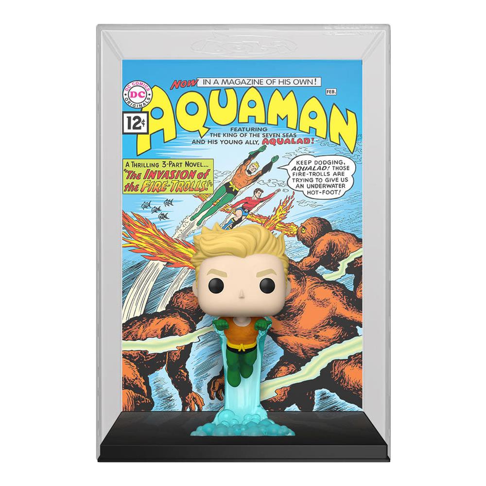 Dc Comics Pop! Comic Cover Vinyl Figure Aquaman 9 Cm - Foto 1
