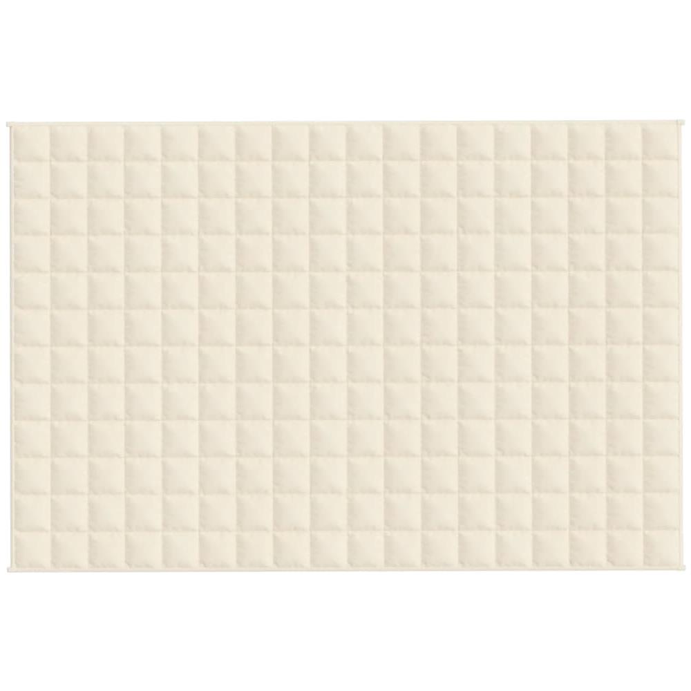 Coperta Ponderata Crema Chiaro 122x183 Cm 9 Kg Tessuto - Foto 2