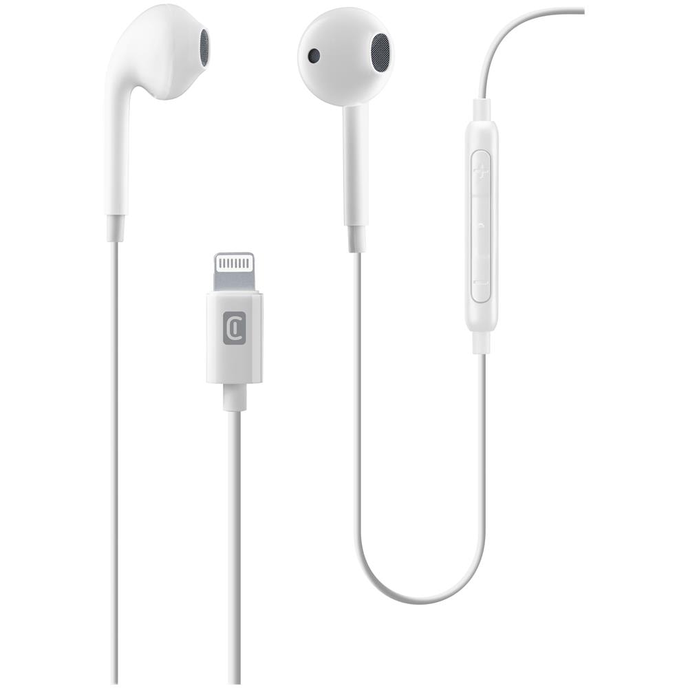 Eagle Auricolare Stereo con Microfono + Remote Control Certificato MFi - Bianco - Foto 1