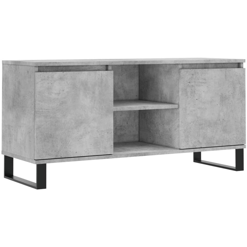 Mobile Porta Tv Grigio Cemento 104x35x50cm In Legno Multistrato - Foto 2