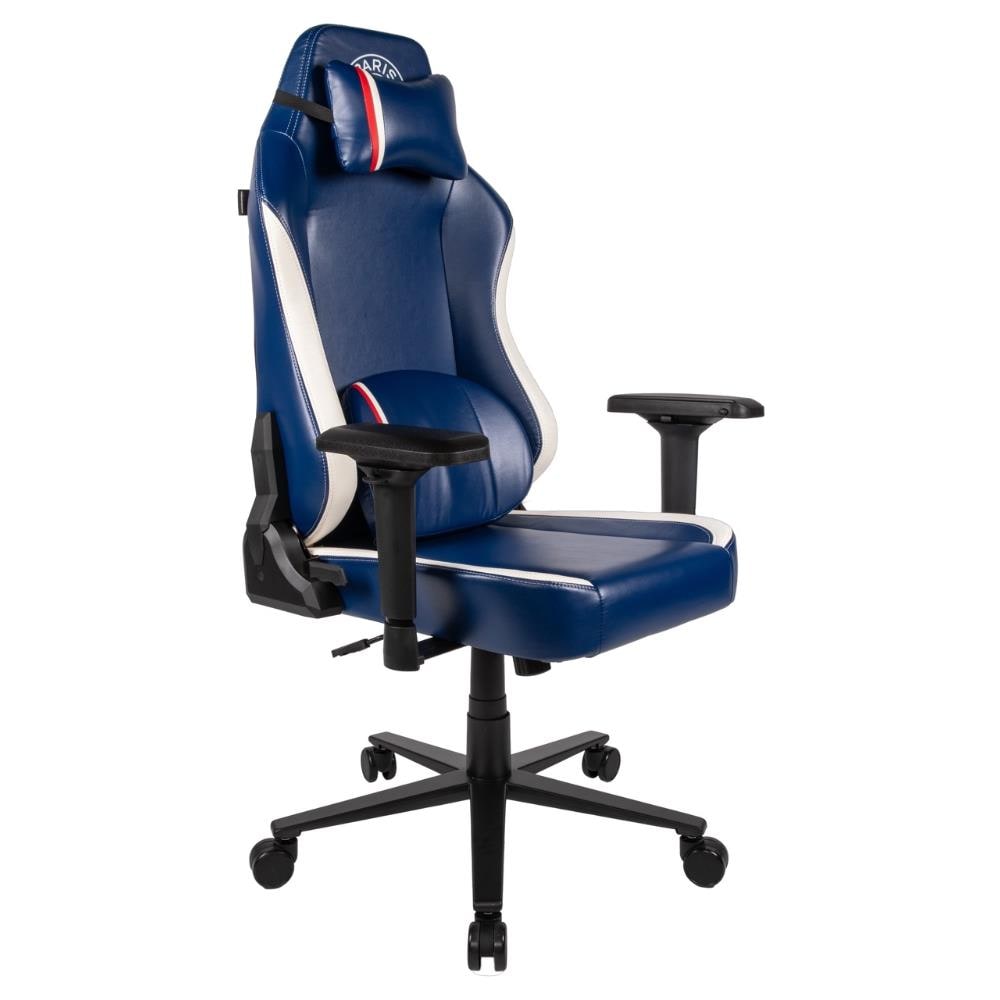 78441120971 sedia per videogioco Sedia da gaming per PC Seduta imbottita Blu, Bianco - Foto 1