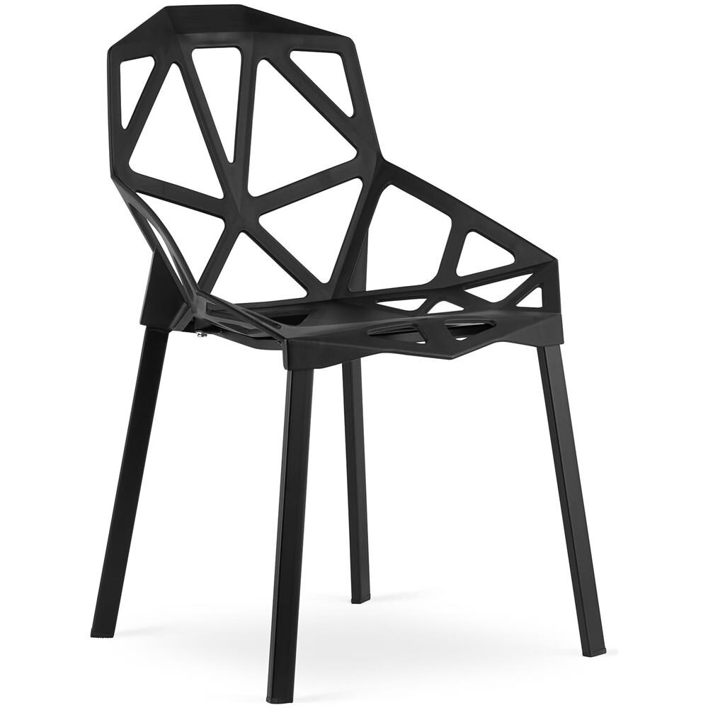 Sedia VALORA ESSEN - Design ergonomico moderno, nero x 2 - Foto 2