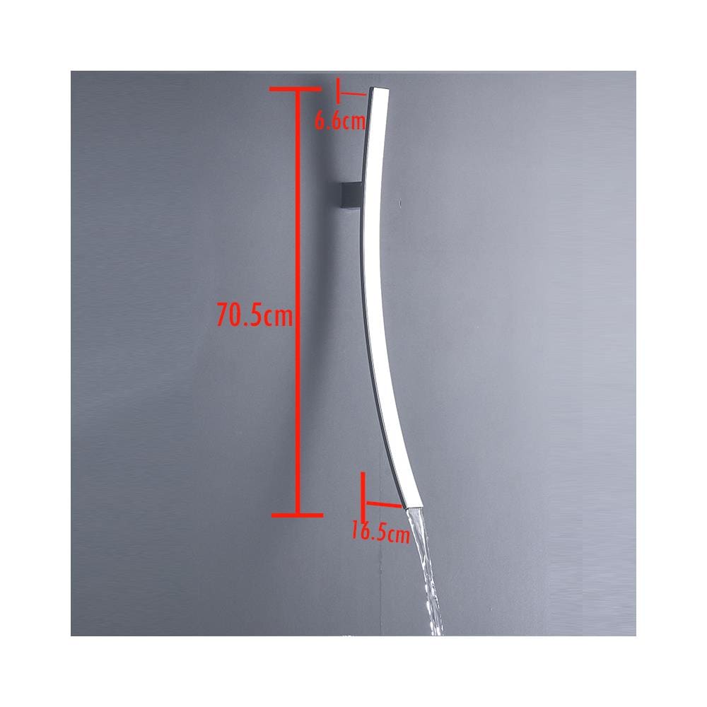 Rubinetto per lavabo da bagno, Blackswan, tipo M19, modello cromato, misura 70 cm - Foto 4