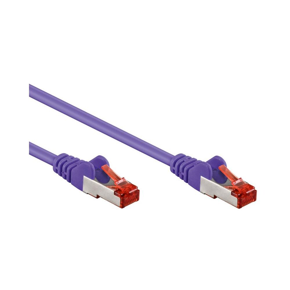 ICOC CCA6F-010-VL - Cavo di rete Patch in CCA Schermato Cat. 6 Viola S / FTP 1 m Bulk - Foto 2