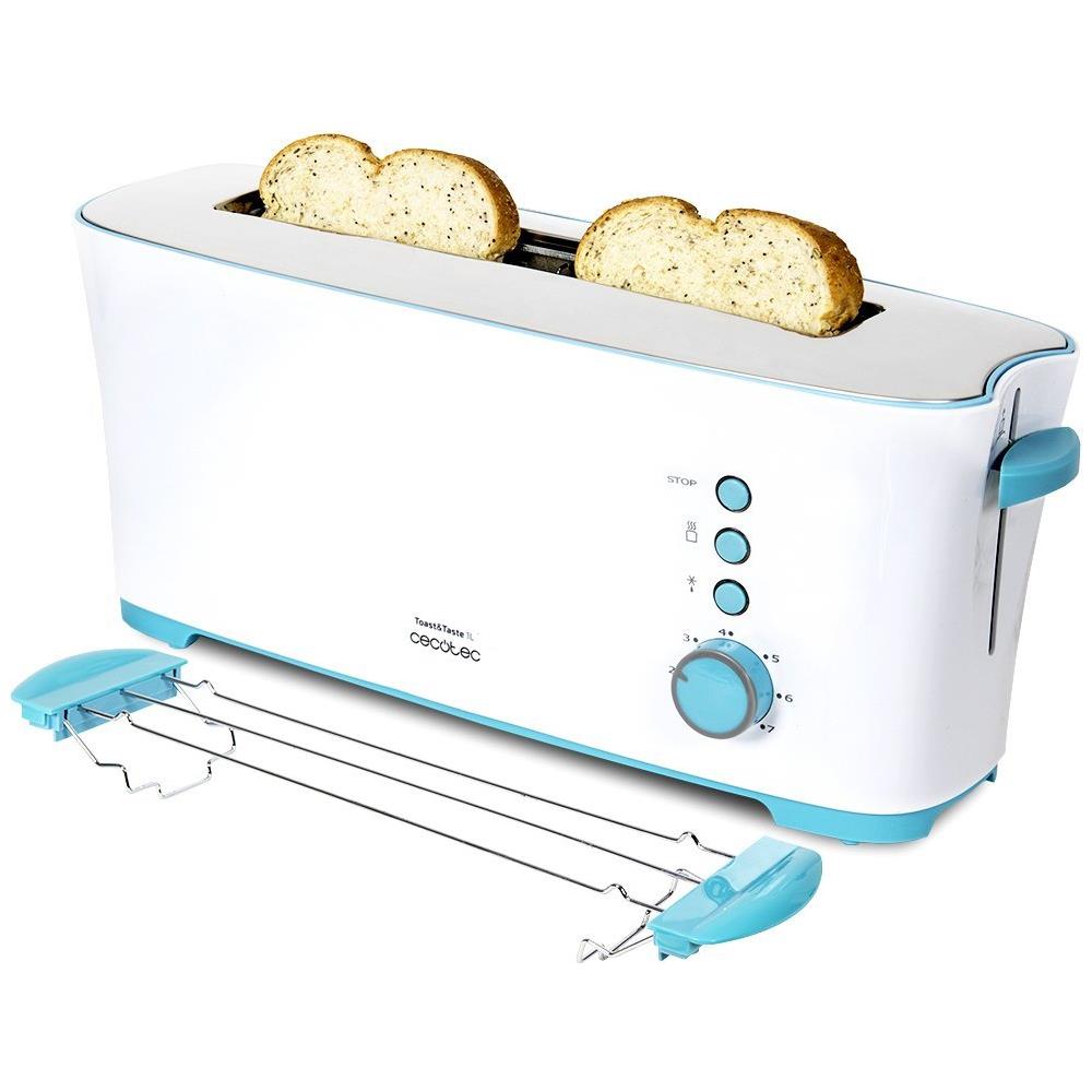 Tostapane a 2 Fette Potenza 1000 W Colore Bianco / Blu - Foto 1