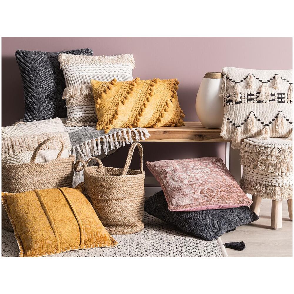 Cuscino Decorativo 45 X 45 Cm Grigio Paika - Foto 2