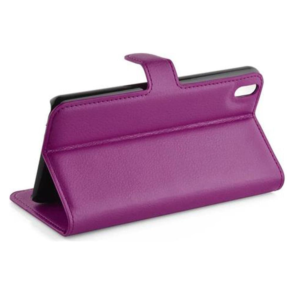 Custodia Compatibile Con Htc Desire 816 In Violetta Ametista - Coperchio Protettiva Con Chiusura Magnetica, Funzione Stand E Tasca Per Le Carte - Foto 2