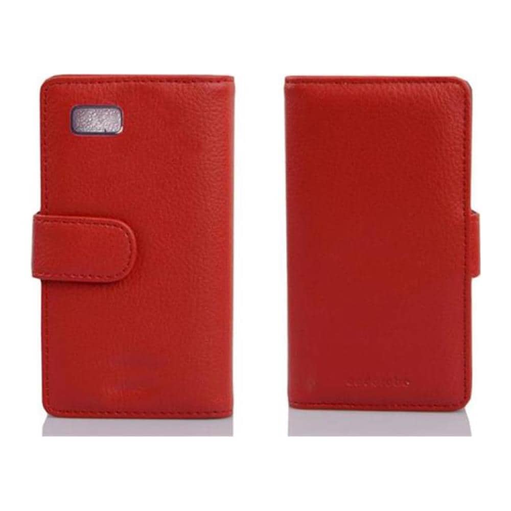 Custodia Compatibile Con Htc Desire 600 In Rosso Cremisi - Coperchio Protettivo In Ecopelle Testurizzata E Tasca Per Carte Di Credito - Foto 4