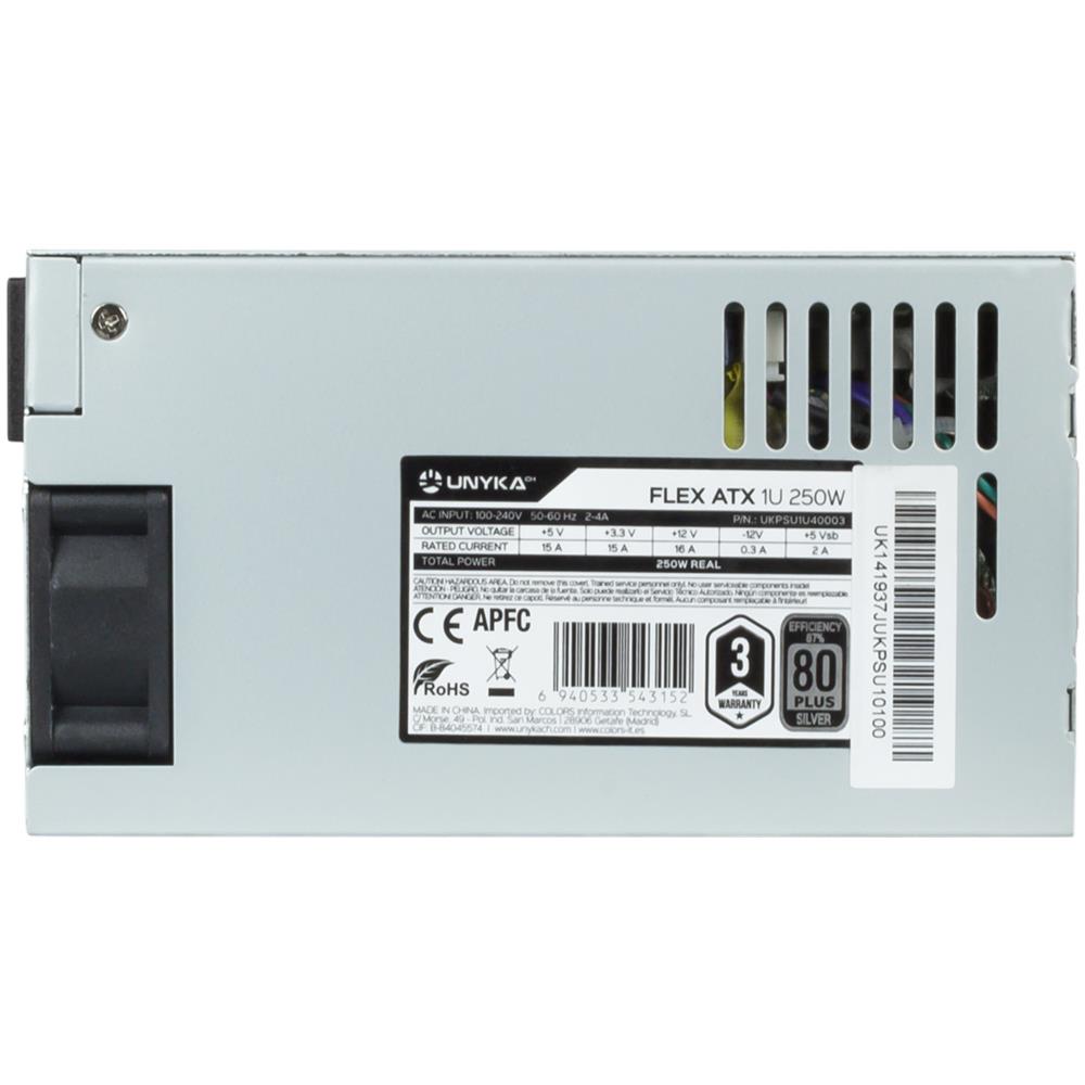 UKPSU1U40003 alimentatore per computer 250 W 20+4 pin ATX 1U Argento - Foto 2