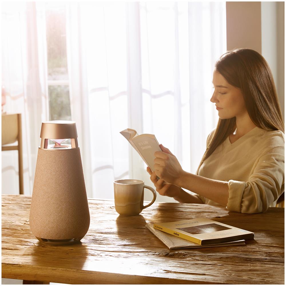 XBOOM 360 XO3 Altoparlante Portatile Mono Potenza 50 W con Audio 360° e Illuminazione Emozionale Bluetooth - Beige - Foto 10