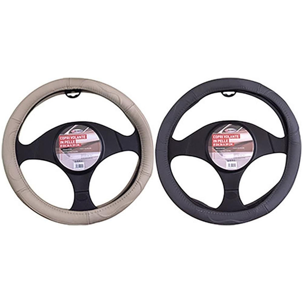 Coprivolante Auto In Pelle Antiscivolo Diametro Da 37 A 39 Cm - Foto 1