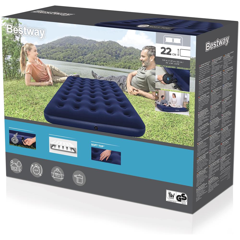 67287 / 24 materasso ad aria Doppio materasso Blu - Foto 26