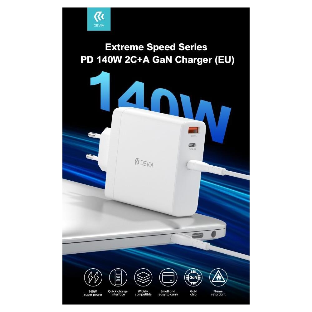 Carica batterie PD da 140 Watt GaN 2 uscite Tipo-C ed una Usb A - Foto 1