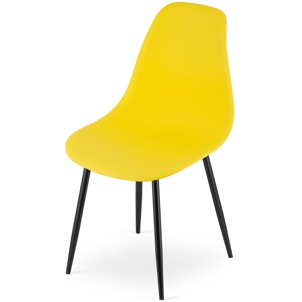 WAT Sedia da scrivania moderna con gambe gialle /nere - Foto 2