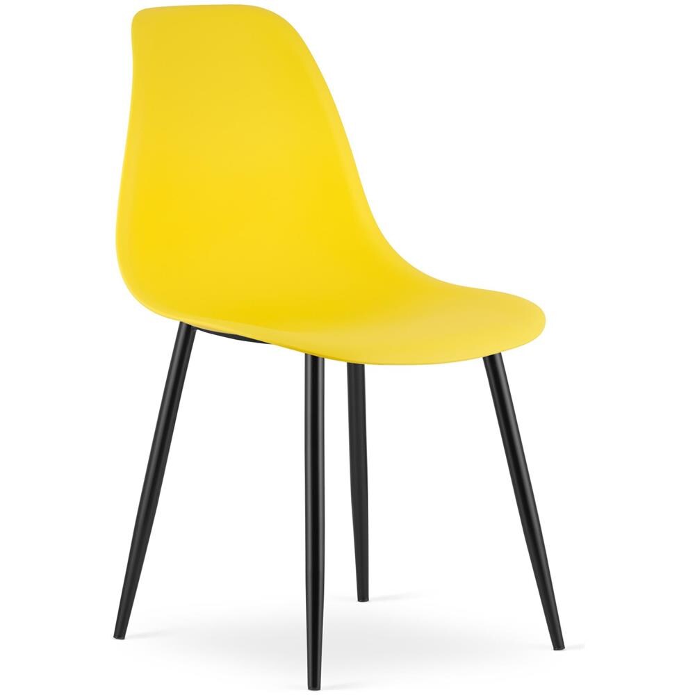 WAT Sedia da scrivania moderna con gambe gialle /nere - Foto 1