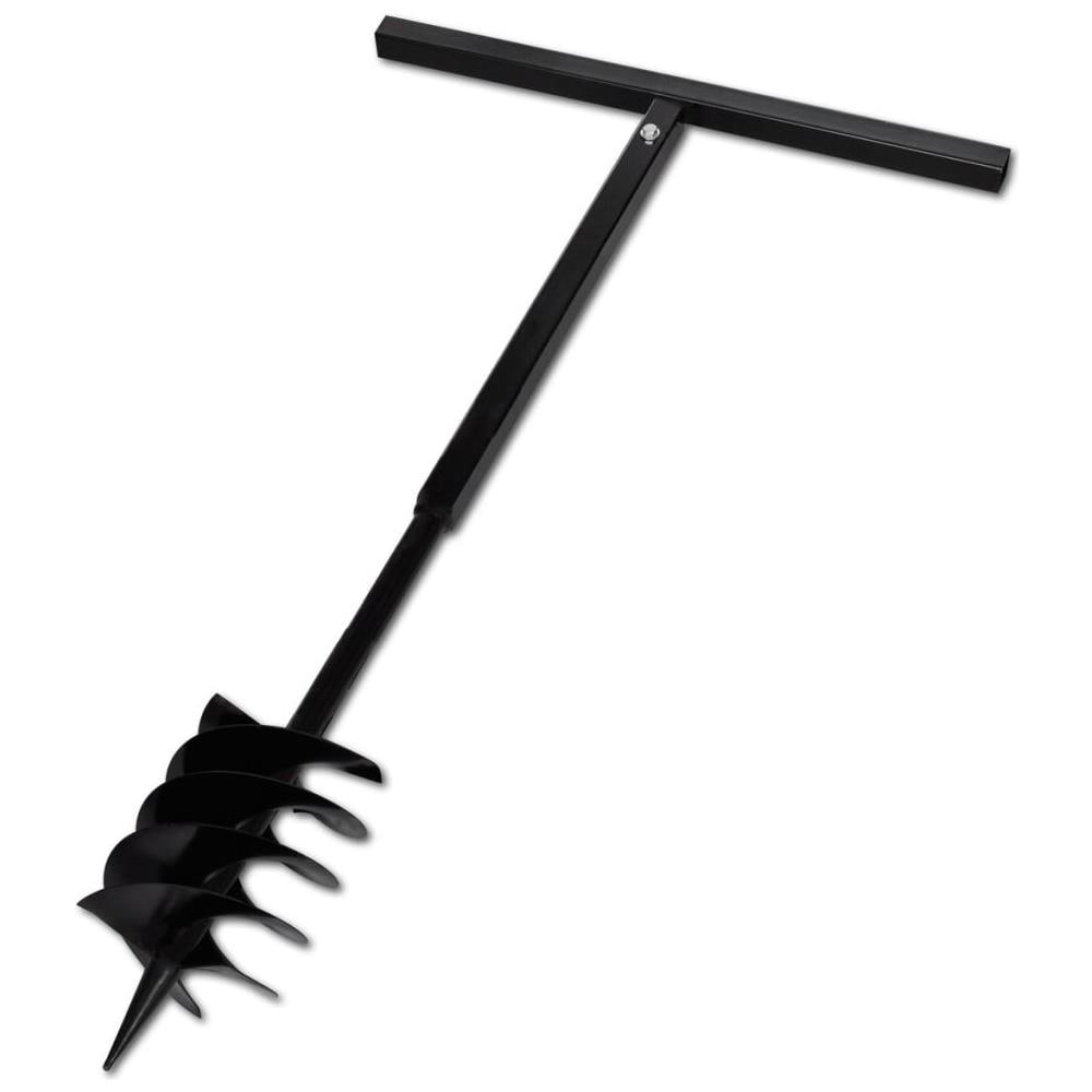 Trapano Terra Con Maniglia 180 Mm Doppia Spirale Acciaio Nero - Foto 1