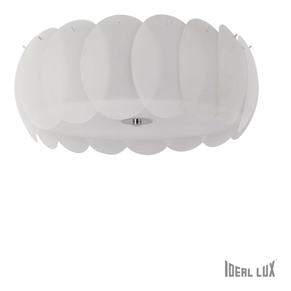 Lampada Da Parete-soffitto Ovalino Pl8 Bianco Max 8x60w E27 240v - Foto 1