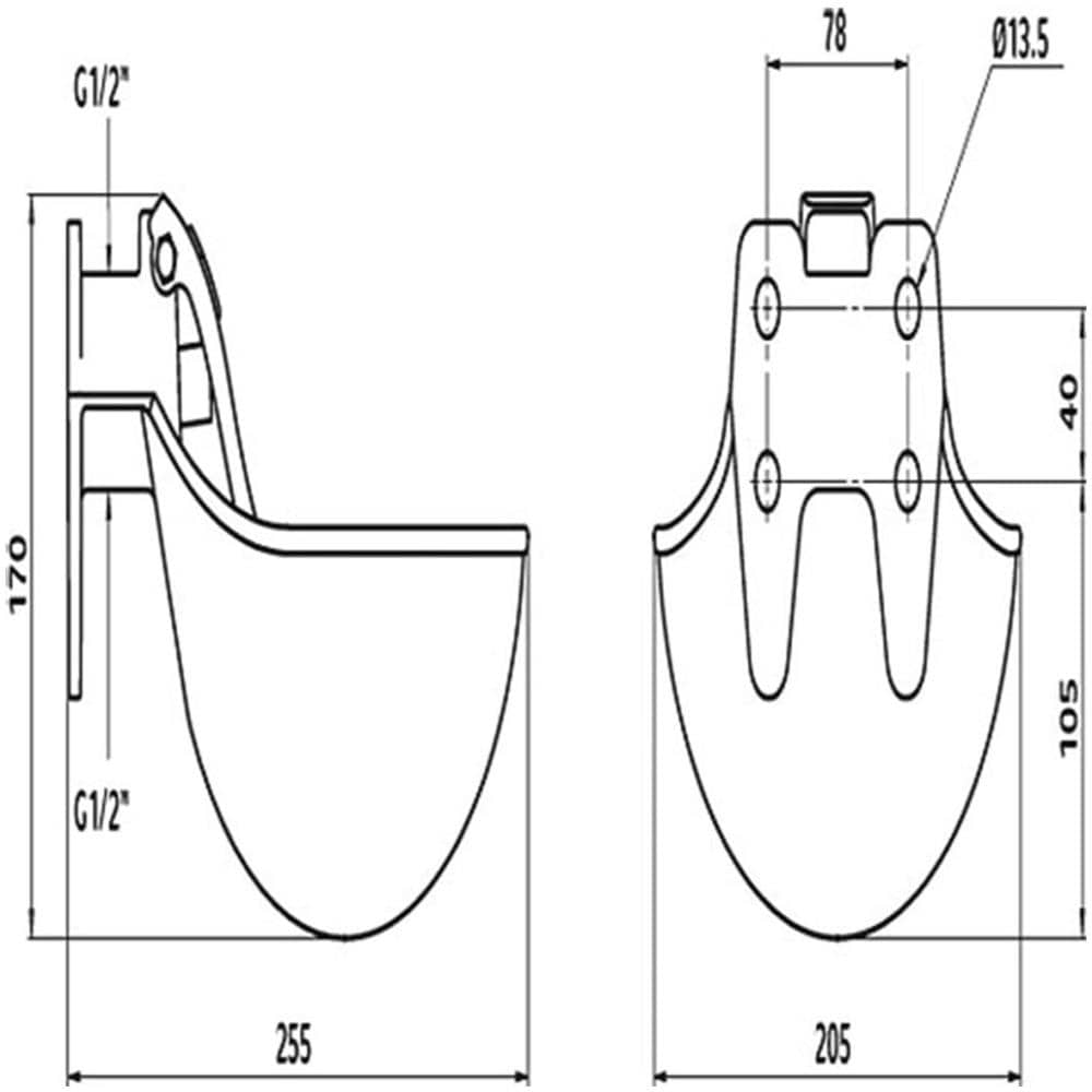 Abbeveratoio Per Bovini E Cavalli G16 In Ferro Smaltato 221600 - Foto 2
