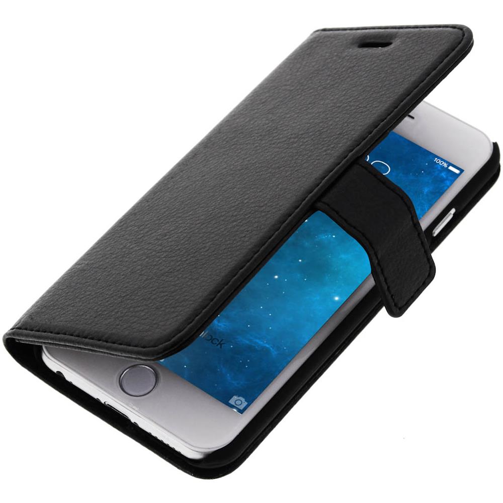 Custodia Portafoglio Stand Case Per Apple Iphone 6 E 6s - Nera - Foto 1