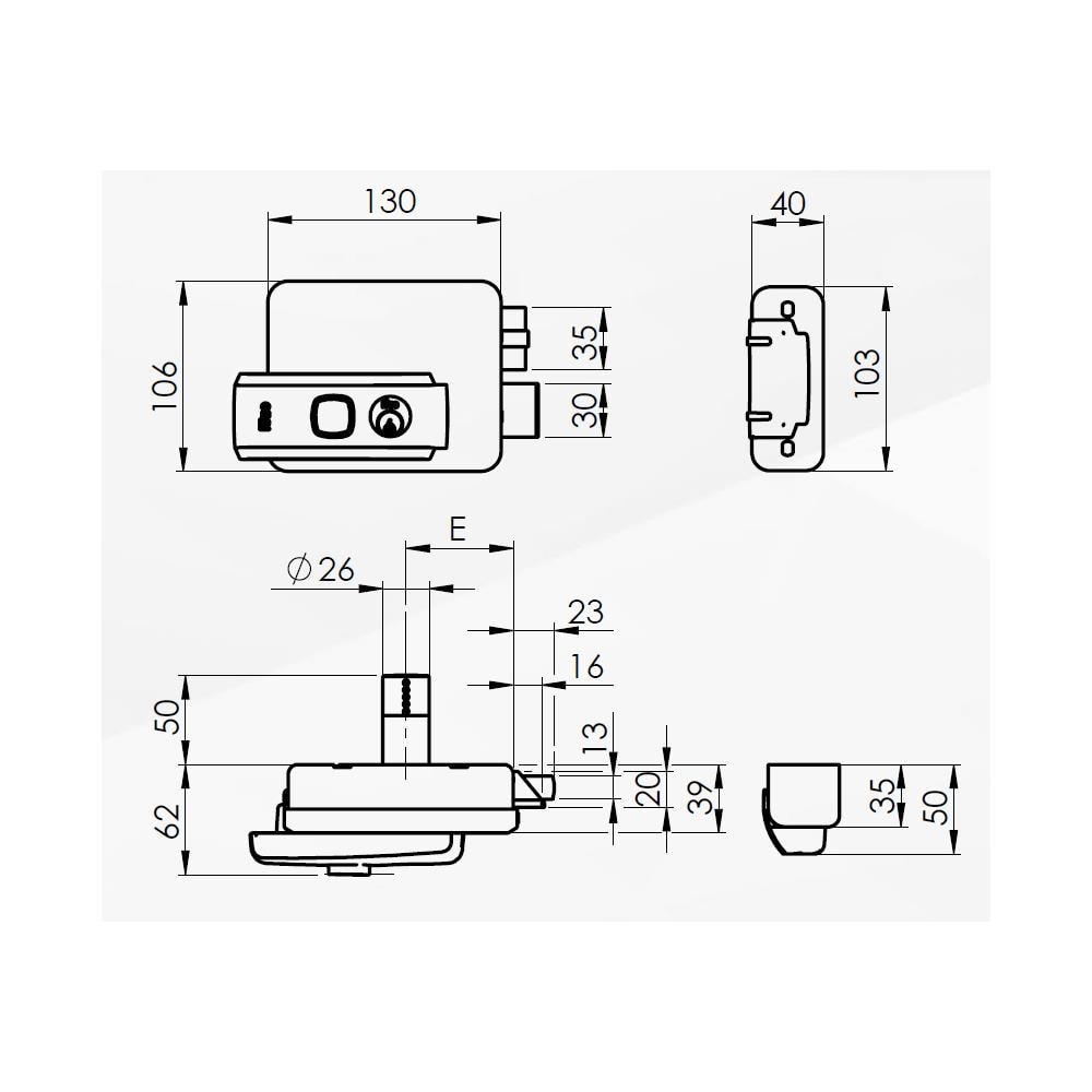 53n Serratura Elettrica Serie 5 Multifunzione - Universale - Foto 2