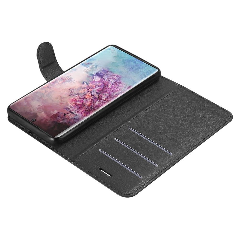 Cadorabo Custodia Compatibile Con Samsung Galaxy Note 10 Plus In Nero Carbone - Coperchio Protettiva Con Chiusura Magnetica, Funzione Stand E Tasca Per Le Carte - Foto 8