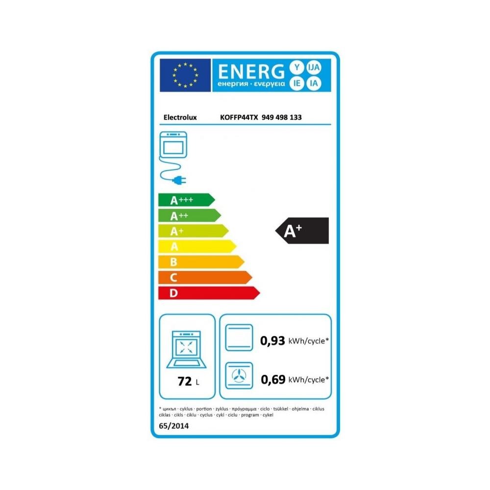 ELECTROLUX - Forno Elettrico SurroundCook da Incasso KOFFP44TX Capacità 72  L Multifunzione Ventilato Potenza 2990 W Colore Acciaio Inossidabile -  ePRICE