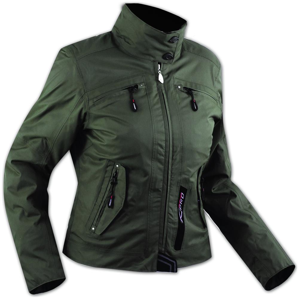 Giacca Donna Moto Scooter Protezioni Ce Sfoderabile Impermeabile Città Verde Xs - Foto 1