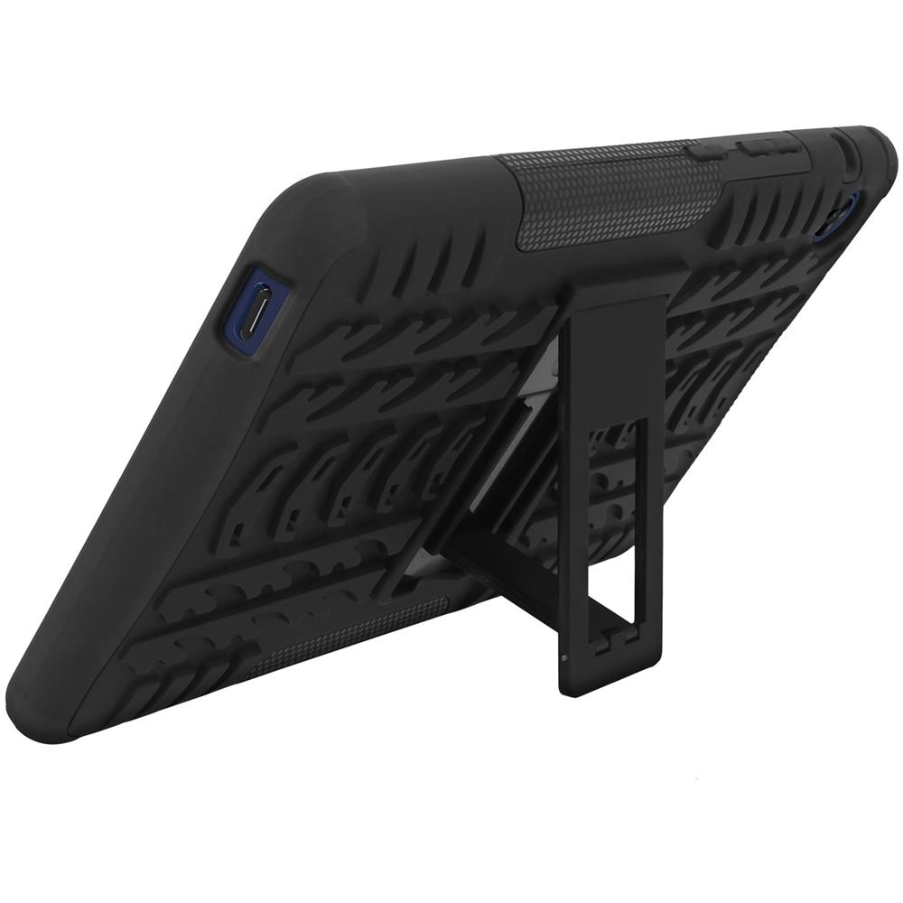 Cover Huawei Matepad T8 Antishock + Supporto Design Pneumatico Nero - Foto 5
