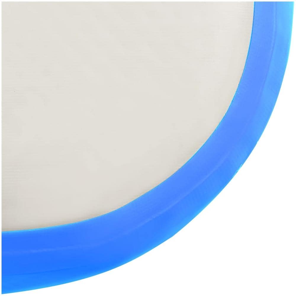 Tappetino Ginnastica Gonfiabile Con Pompa 500x100x20 Cm Pvc Blu - Foto 8