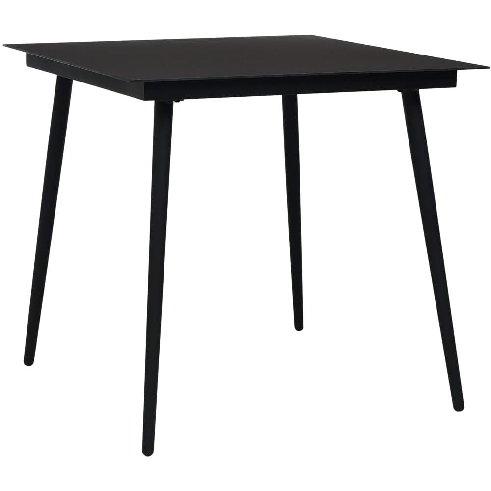 Set Da Pranzo Da Giardino 5 Pz In Polyrattan E Vetro - Foto 2