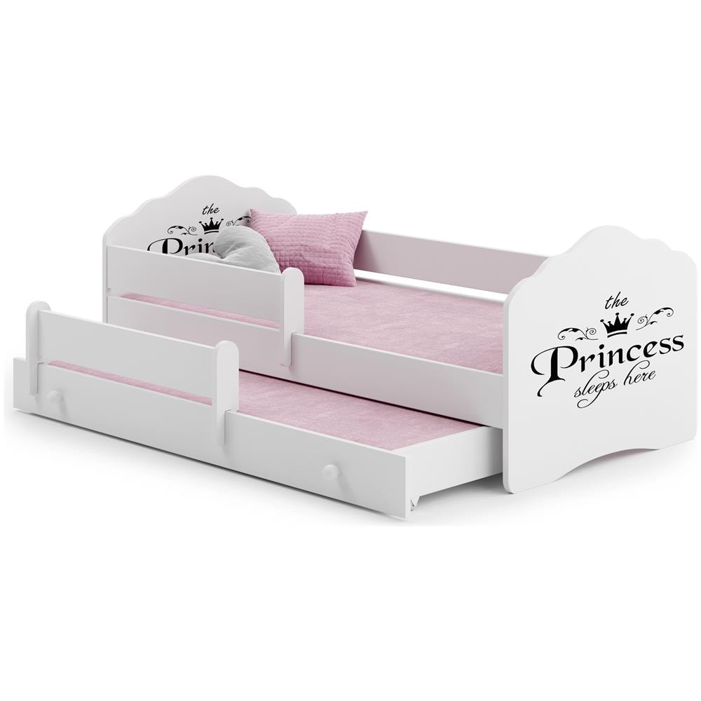 Fala Ii 160x80 Letto Matrimoniale Per Bambini Sleeping Princess Black - Foto 1
