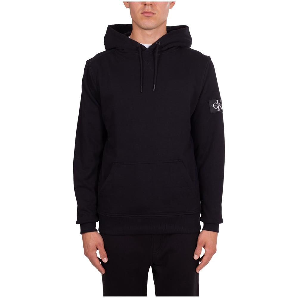 Felpa Uomo Con Cappuccio E Badge Logo - Foto 2