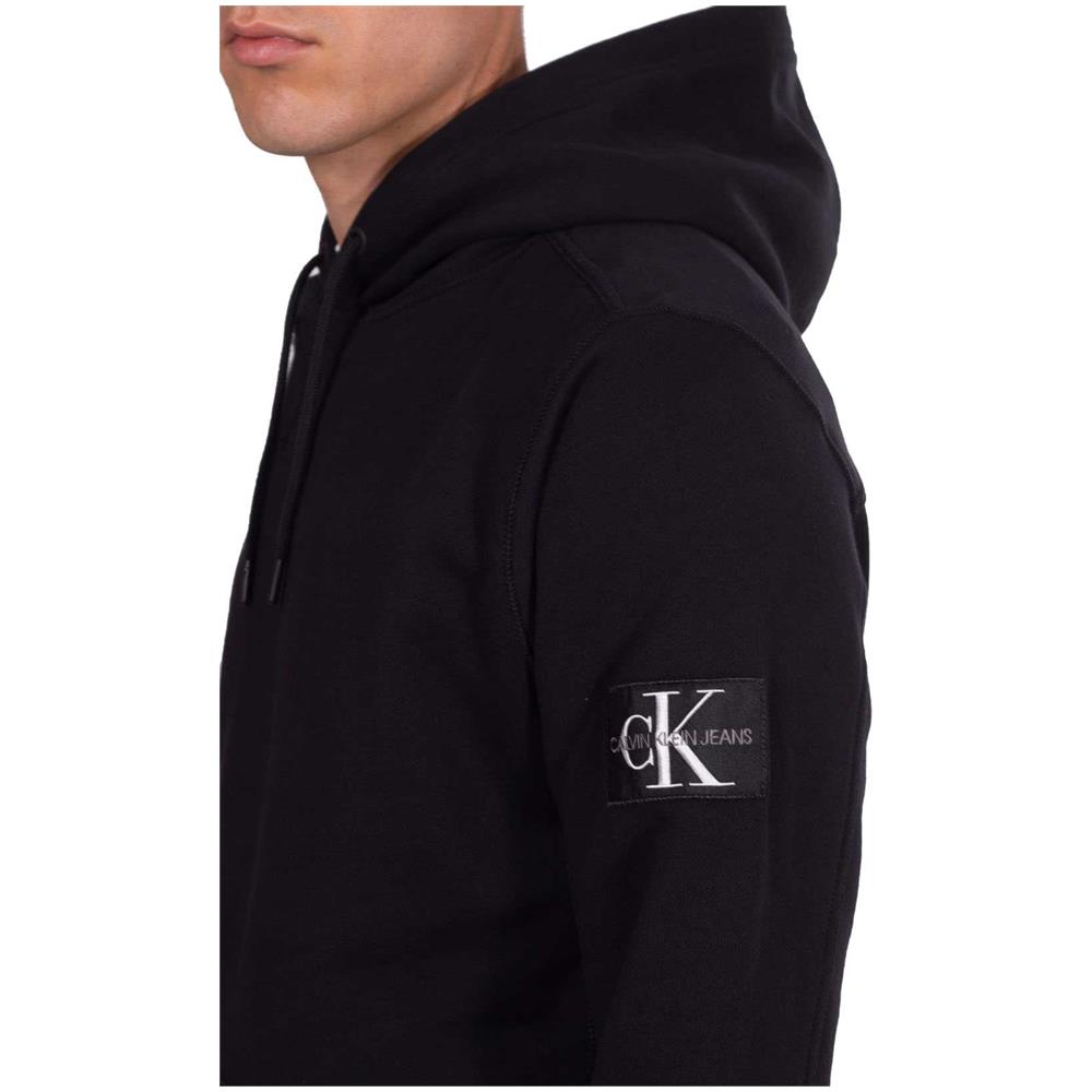 Felpa Uomo Con Cappuccio E Badge Logo - Foto 4