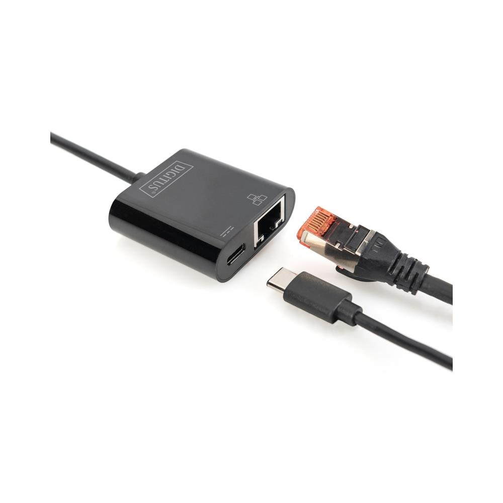 DN-3027 cavo di interfaccia e adattatore USB Type-C USB Type-C + RJ-45 Nero - Foto 2
