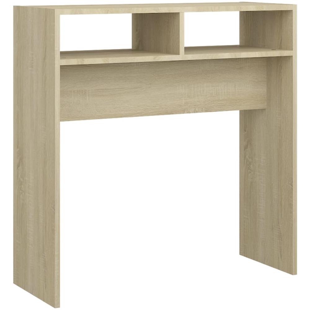 Tavolino Consolle Rovere Sonoma 78x30x80cm in Legno Multistrato - Foto 2