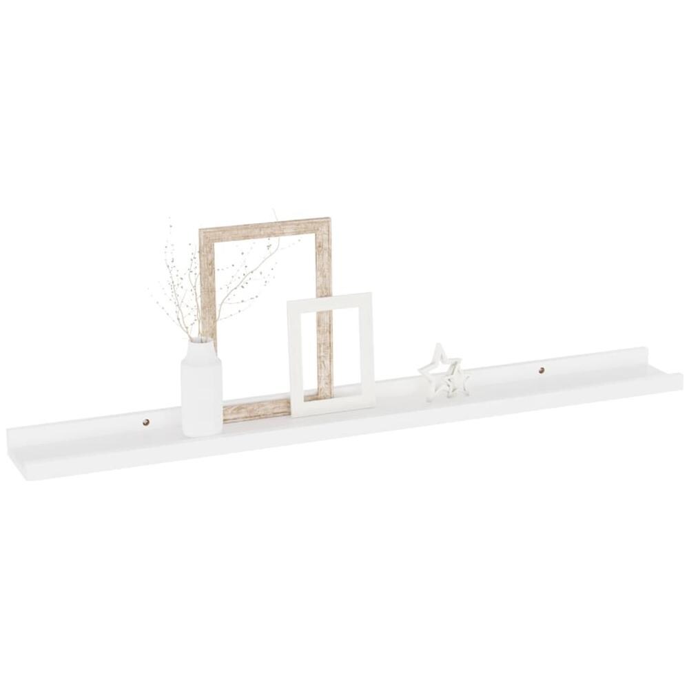 Mensole Da Parete 4 Pz Bianche 80x9x3 Cm - Foto 3